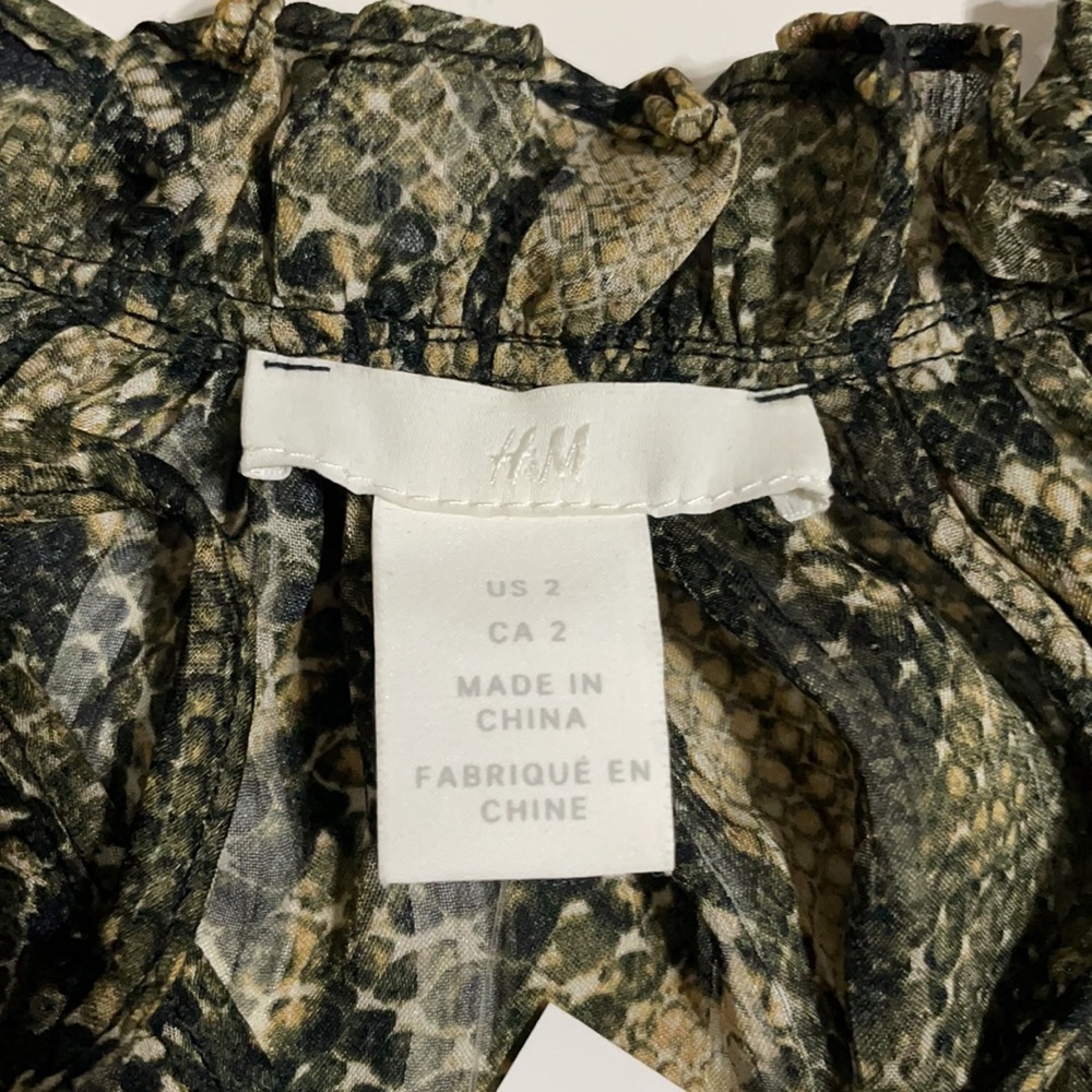 Python snake animal co ord matching set blouse & … - image 12